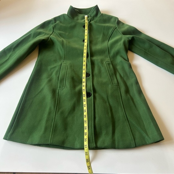 Green Button Down Pea Coat size M - Picture 6 of 12